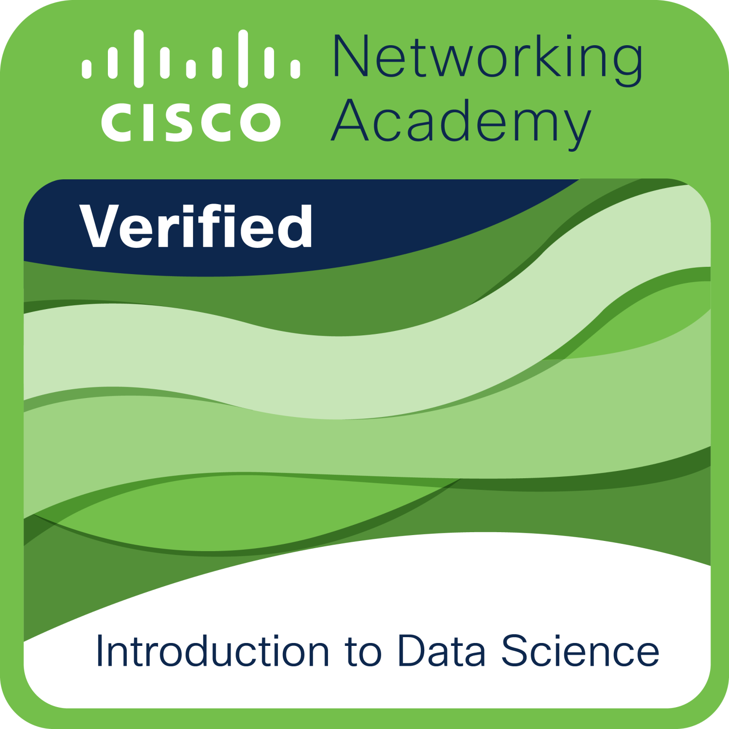 Badge Cisco Introduction to Data Science